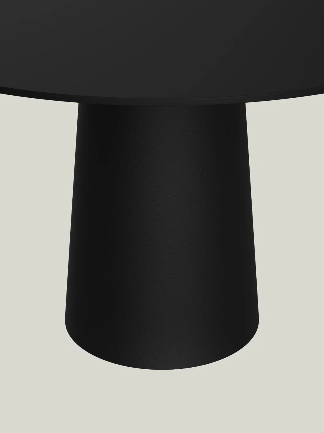 Container Table round black detail